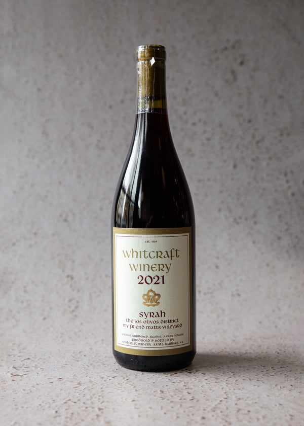 2021 Whitcraft Winery "My Friend Matt's Vineyard" Syrah